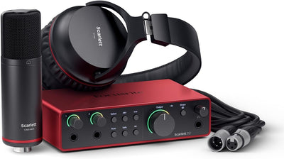 Focusrite AMS-SCARLETT-2I2-STU-4G: Scarlett 2i2 Studio 4th Gen Recording Bundle