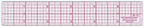 Westcott W-10 Transparent 6-Inch 8ths Graph Ruler