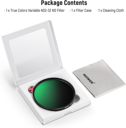 Neewer NW SERIES S 58mm Variable ND Filter - True Color, 1-5 Stops