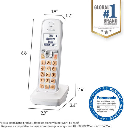Panasonic KX-TGDA63W Additional Cordless Phone Handset