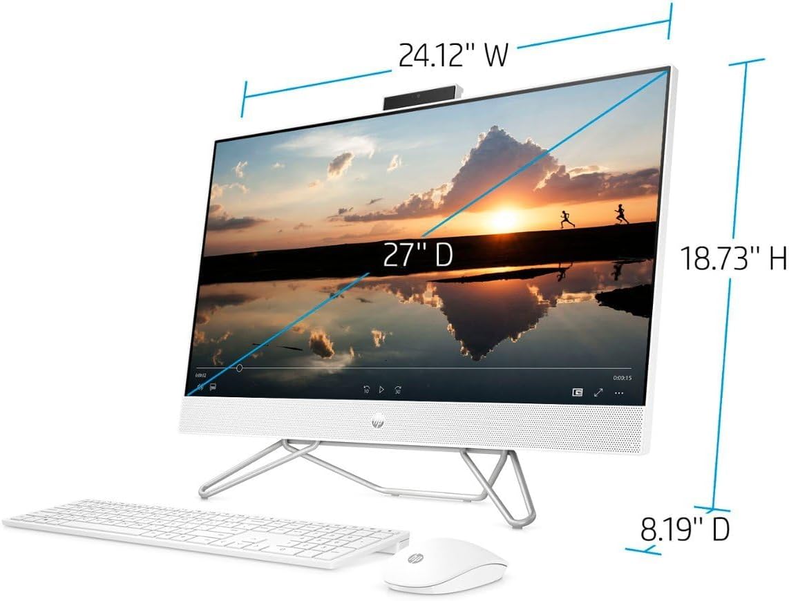 HP Touchscreen all in one desktop: 27", Ryzen 7, 32GB RAM, 1TB SSD