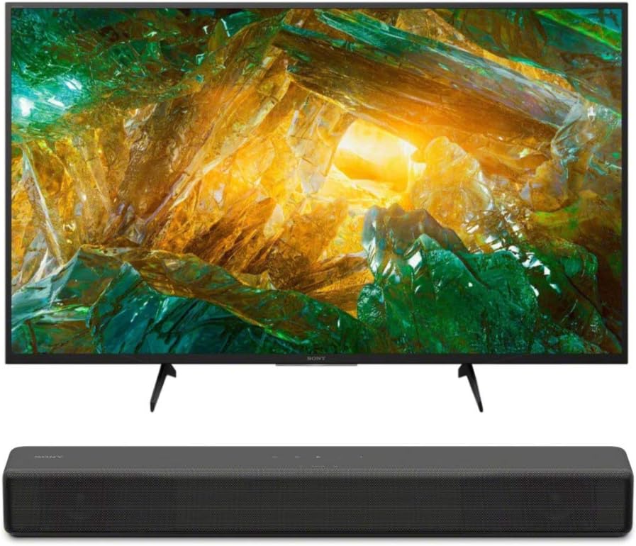 Sony XBR-49X800H 49" 4K TV & HT-S200F Soundbar Bundle