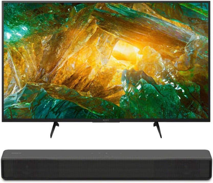 Sony XBR-49X800H 49" 4K TV & HT-S200F Soundbar Bundle