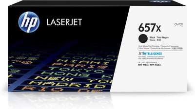 HP CF470X 657X Black Toner - High-Yield LaserJet Cartridge
