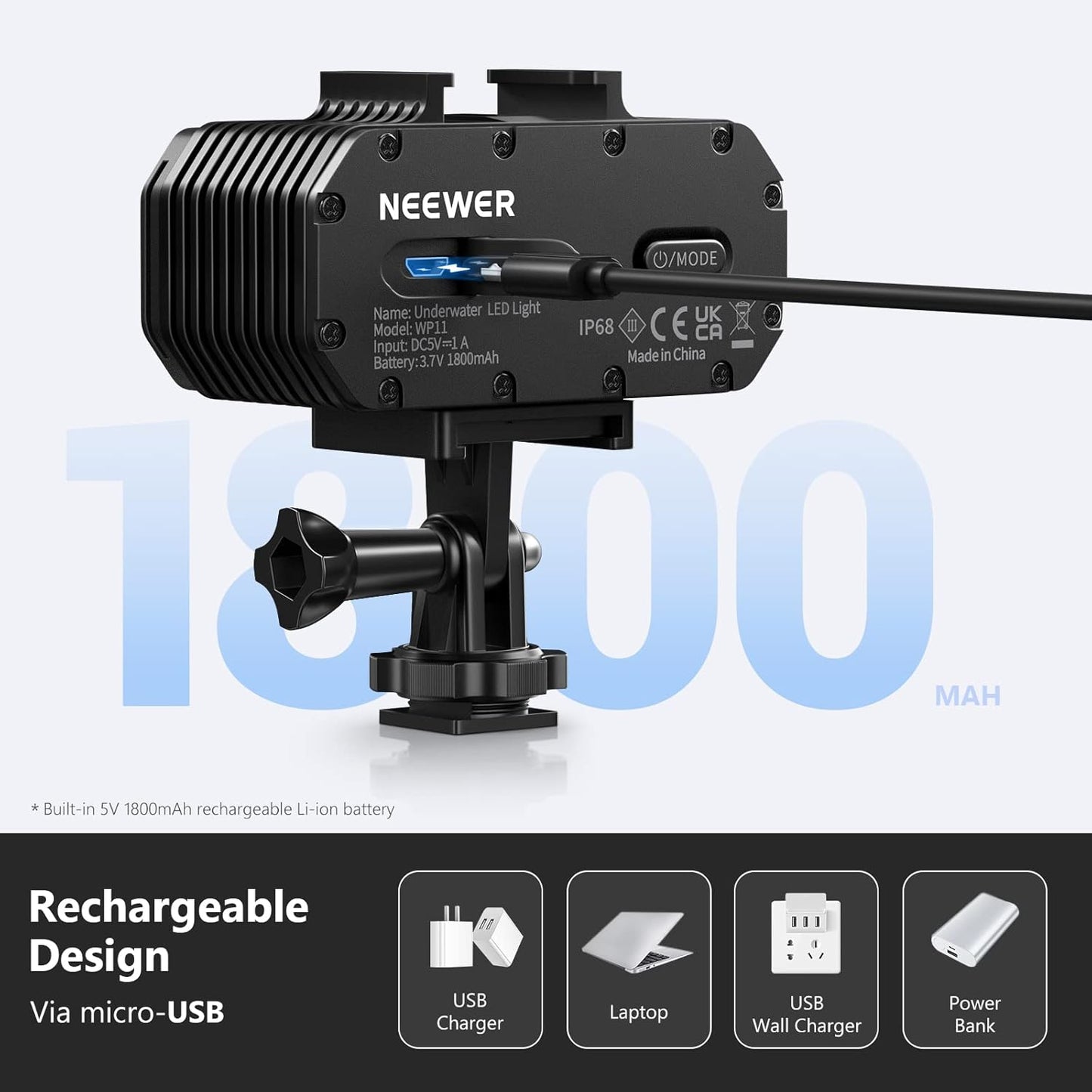 Neewer 10100460 WP11 Waterproof LED Light 40m