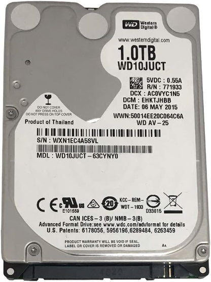Western Digital WD10JUCT/CR/3YR 1TB AV-25 SATA Hard Drive Renewed