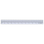 Westcott M-109 Metric/Inch Ruler 30cm Opaque