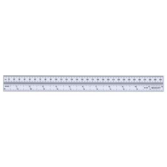 Westcott M-109 Metric/Inch Ruler 30cm Opaque