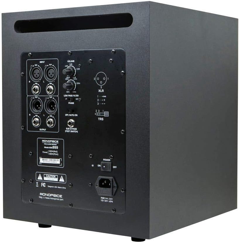 Monoprice 605999 Stage Right 10" Powered Subwoofer