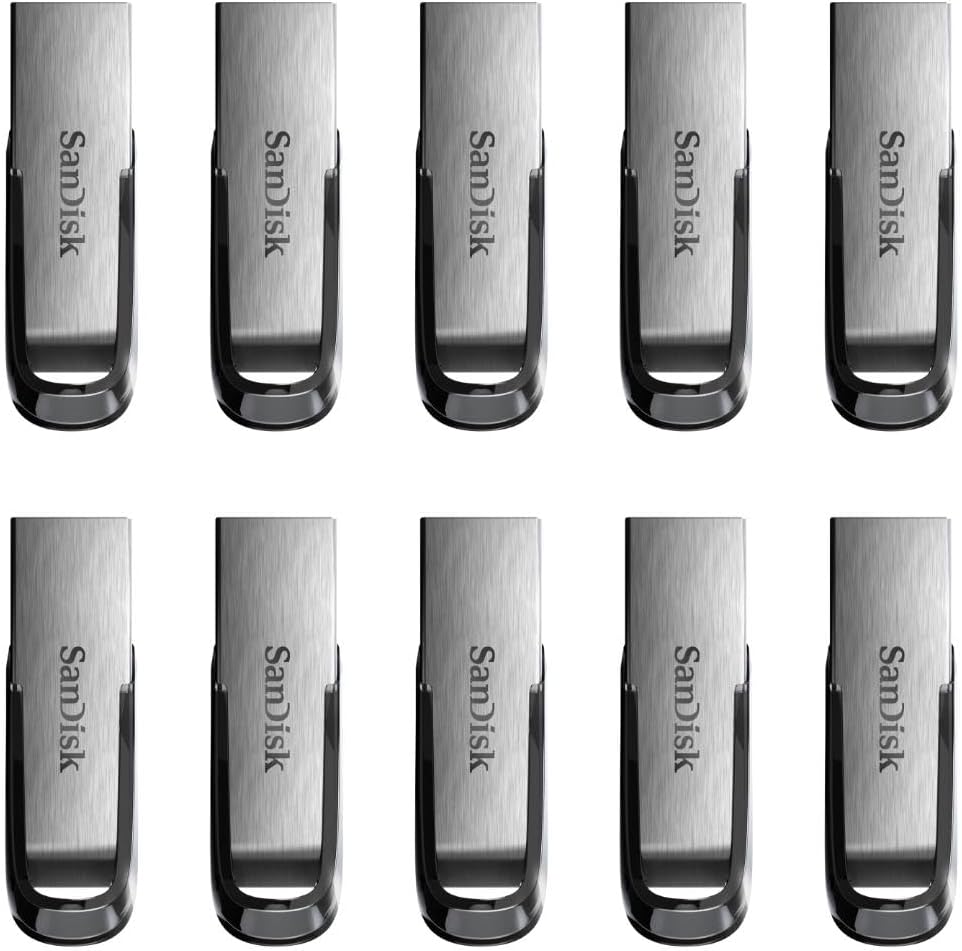 SanDisk SDCZ73-064G-B10CT 64GB Ultra Flair 10-Pack USB 3.0