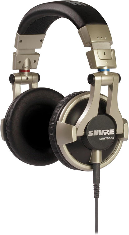 Shure SRH750DJ Professional DJ Headphones - Enhanced Bass