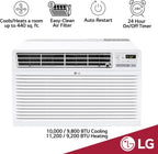 LG LT1033HNR 10000 BTU Through-the-Wall AC Heater