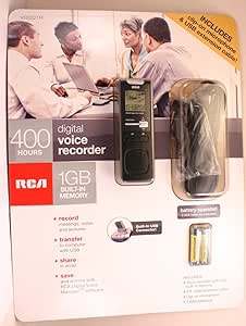 RCA Digital Voice Recorder - 1GB, 400 Hours Recording