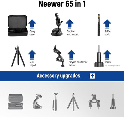 Neewer GP-65 65-in-1 Action Camera Accessory Kit