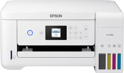 Epson ET-2760 White EcoTank Wireless All-in-One Printer