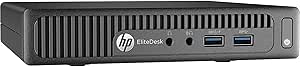 HP EliteDesk 705 G2 Mini PC AMD A6 8GB 128GB SSD Renewed