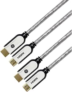 GE 87704 High-Speed HDMI Cables with Ethernet 6-Feet 2-Pack