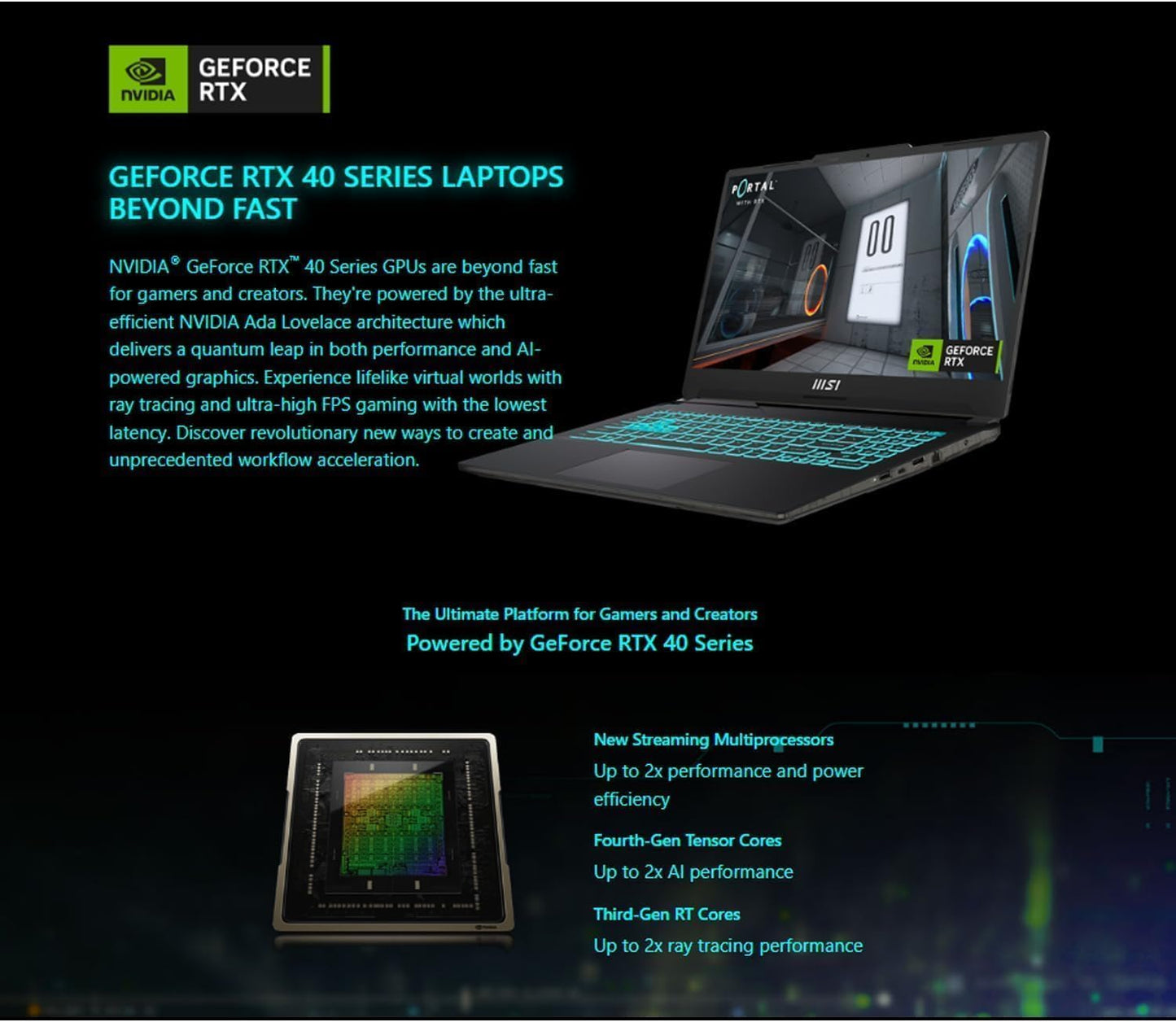 MSI Cyborg Gaming Laptop 15.6" RTX 4050 144Hz