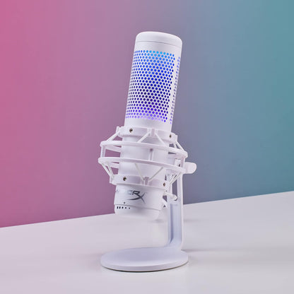 HyperX 519P0AA QuadCast S RGB USB Microphone - White