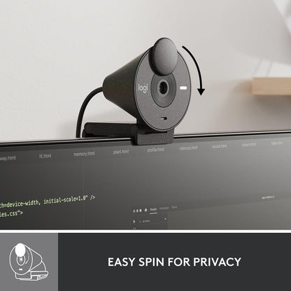 Logitech Brio 300 USB-C Webcam 1080p (Renewed)