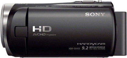 Sony HDR-CX455 Handycam Camcorder Bundle - 1080p, Battery, 64GB SD Card