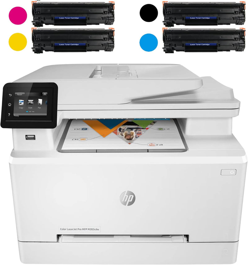 HP M283 cdw Laserjet Pro Color Wireless Printer — main product image
