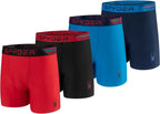 Spyder Mens Boxer Briefs 4 Pack Performance Underwear