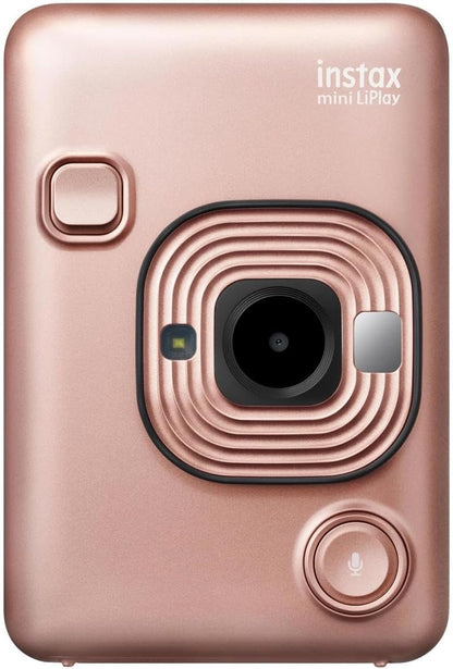 Fujifilm instax Mini LiPlay Blush Gold Instant Camera