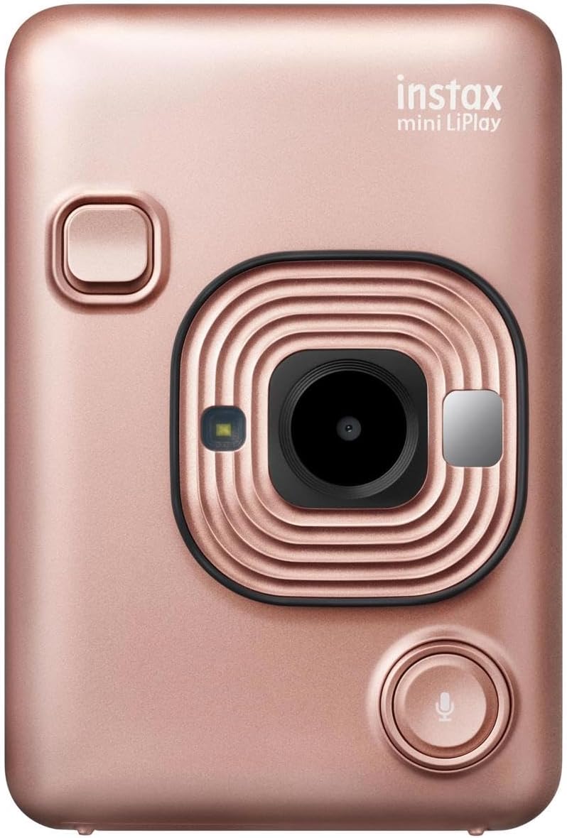 Fujifilm instax Mini LiPlay Blush Gold Instant Camera — main product image