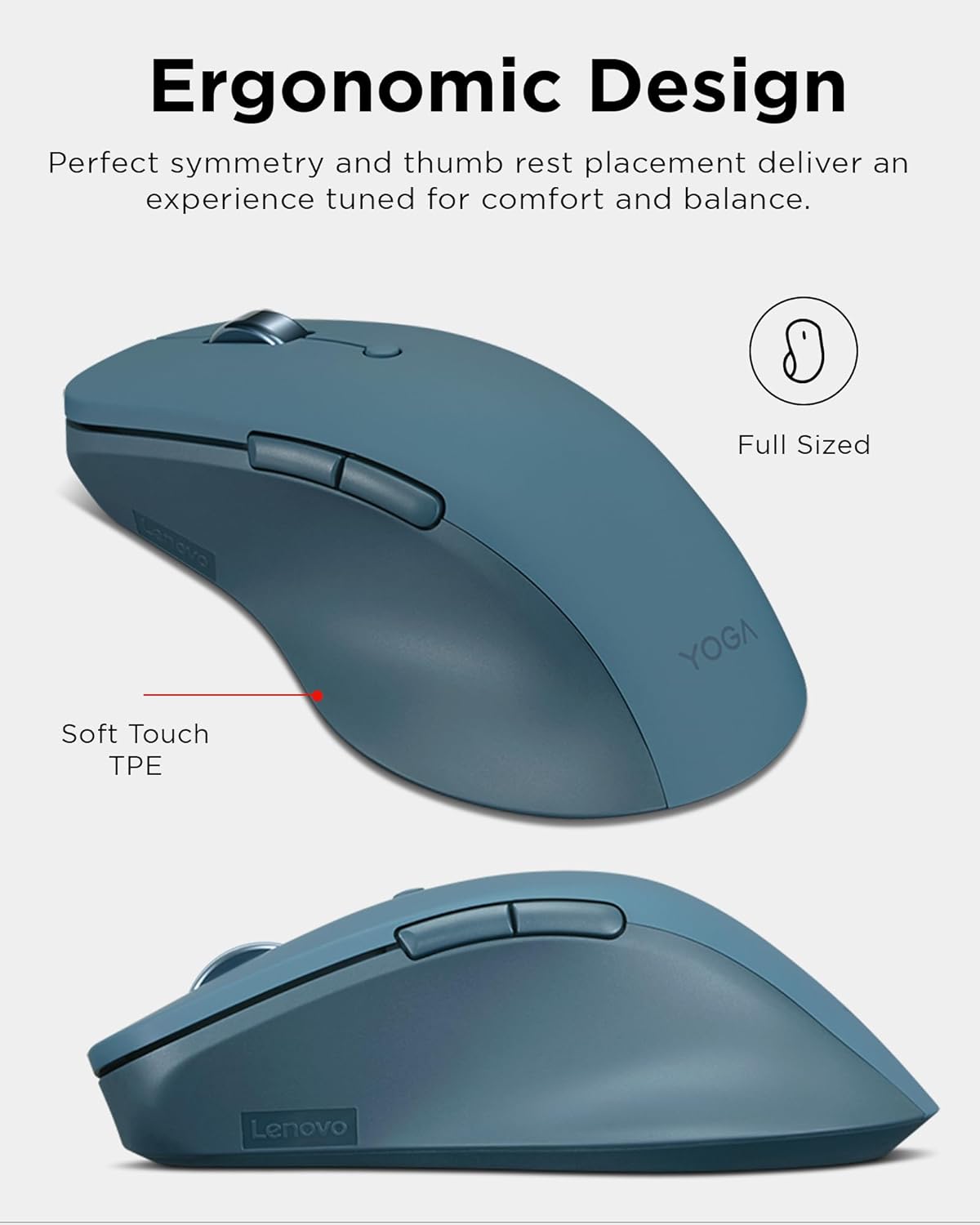 Lenovo Yoga Pro Mouse - Tidal Teal - Bluetooth