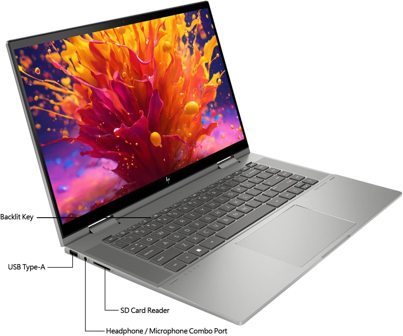 HP Envy x360 2-in-1 Laptop 15.6" Touchscreen i7 13th Gen