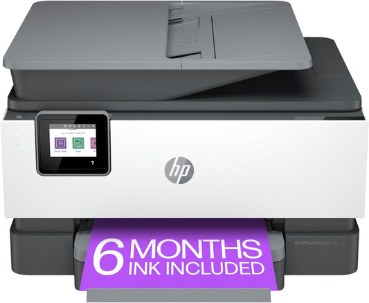 HP 9018e OfficeJet Pro Wireless All-in-One Printer (Renewed)