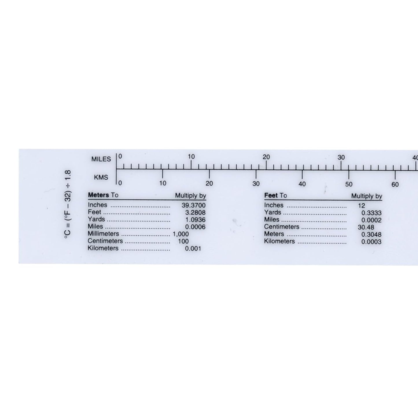 Westcott M-109 Metric/Inch Ruler 30cm Opaque