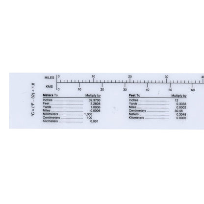 Westcott M-109 Metric/Inch Ruler 30cm Opaque