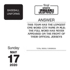 Sony Sports Jeopardy! 2020 Day-to-Day Calendar