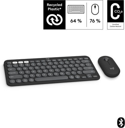 Logitech 920-012200 Pebble 2 Combo for Mac - Tonal Graphite