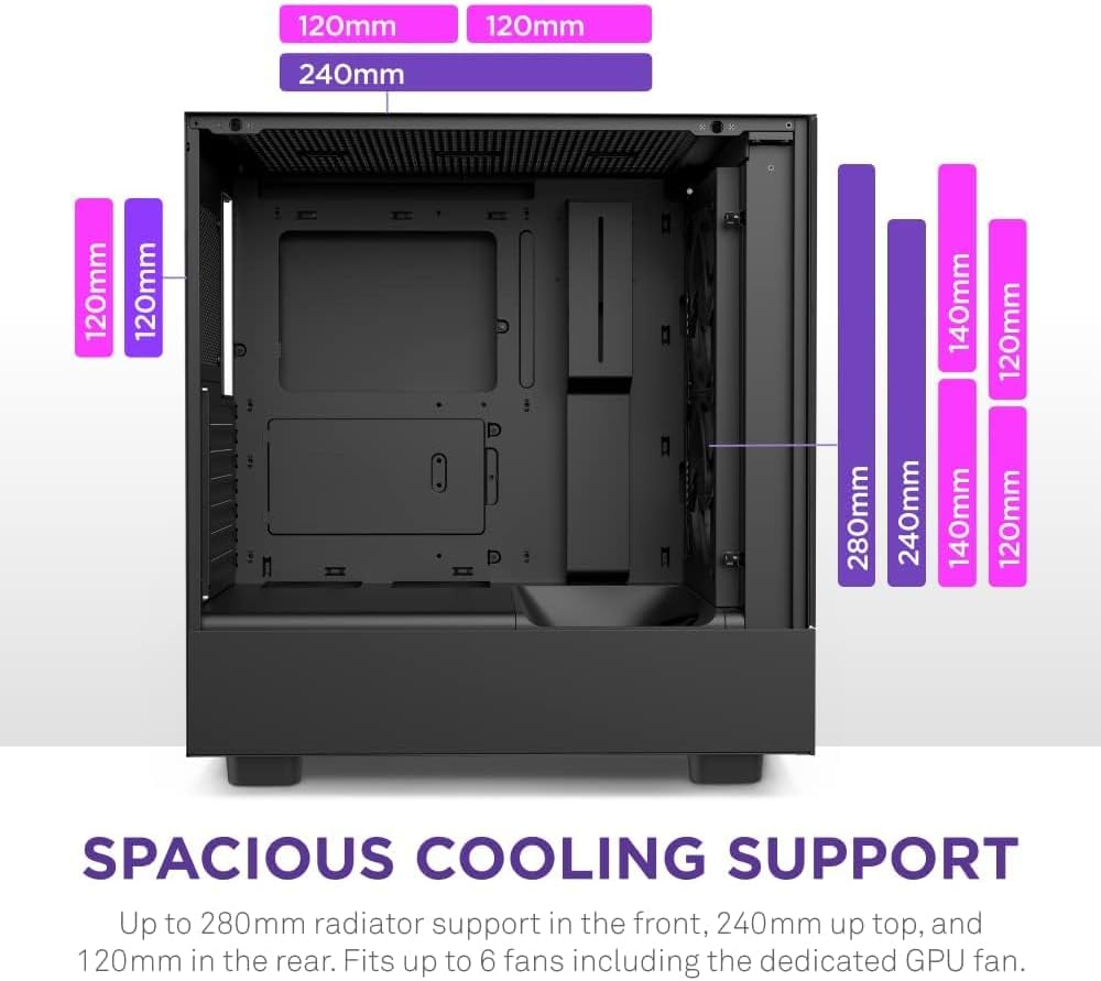 NZXT CC-H51EB-01 H5 Elite Compact ATX Gaming Case