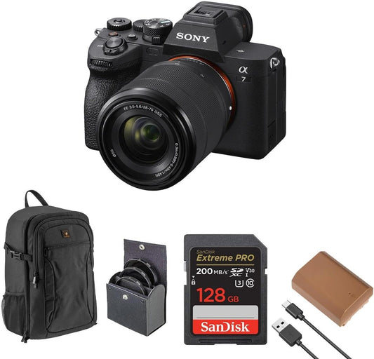 Sony Alpha a7 IV Full-Frame Camera with 28-70mm Lens Bundle