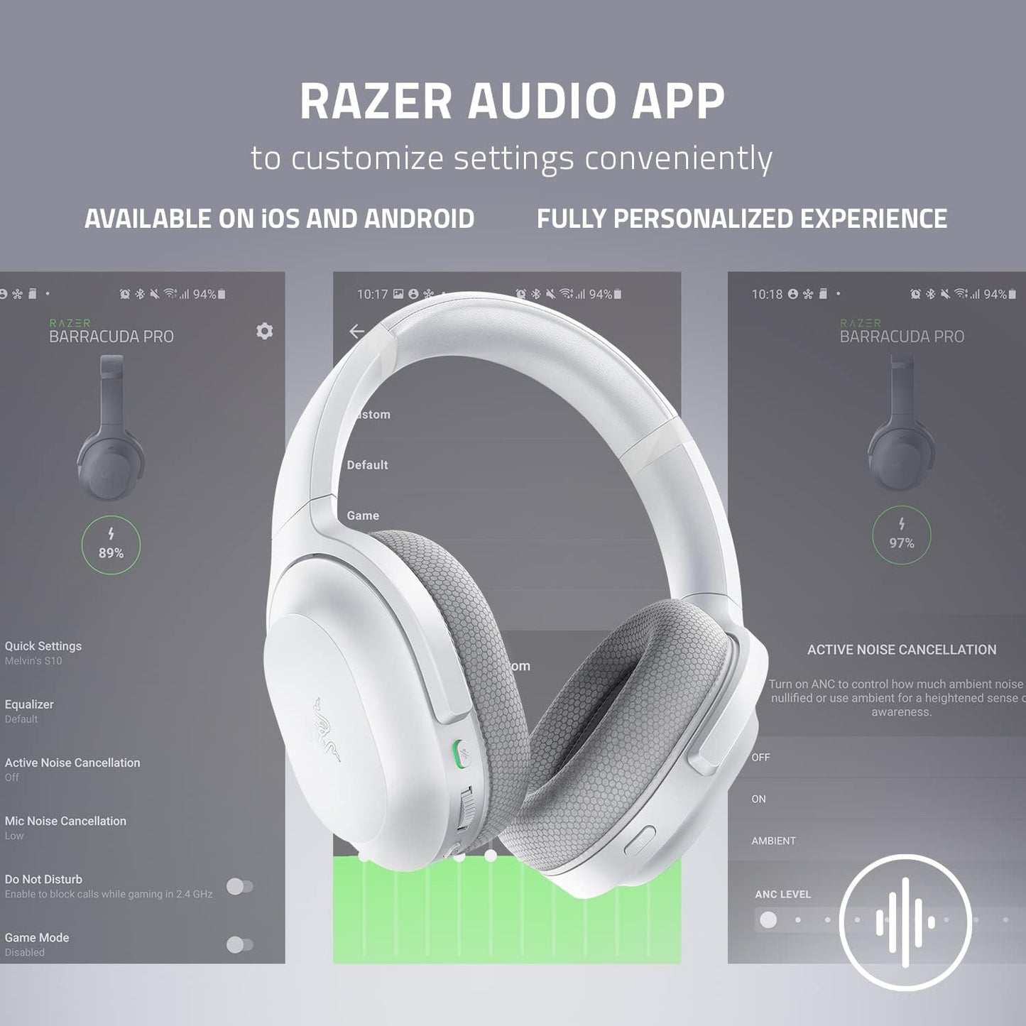Razer RZ04-03790200-R3M1 Barracuda Wireless Gaming Headset White