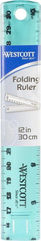 Westcott 15390 Plastic Folding Ruler - Colors Vary