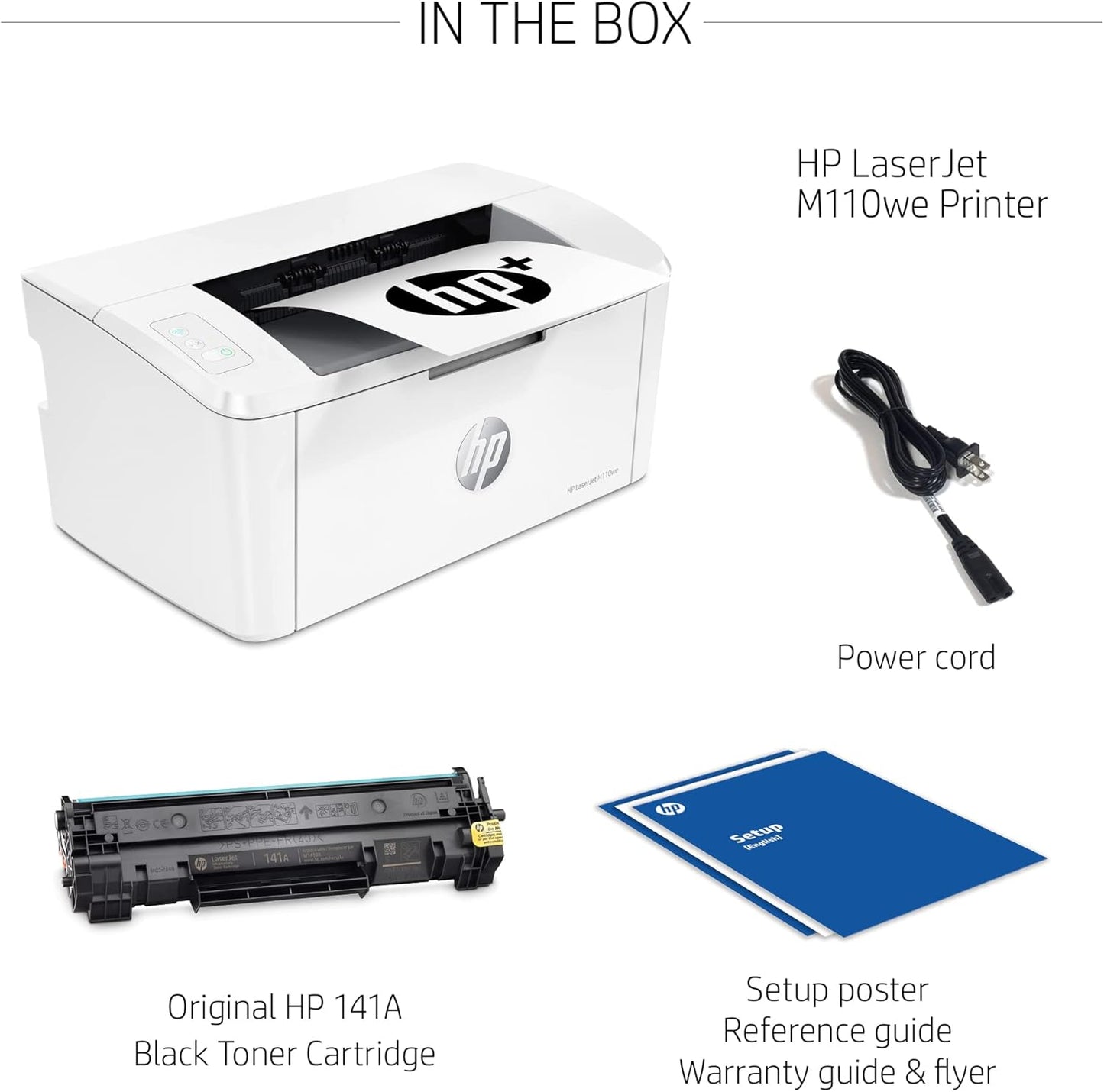 HP M110we LaserJet Wireless Printer HP+