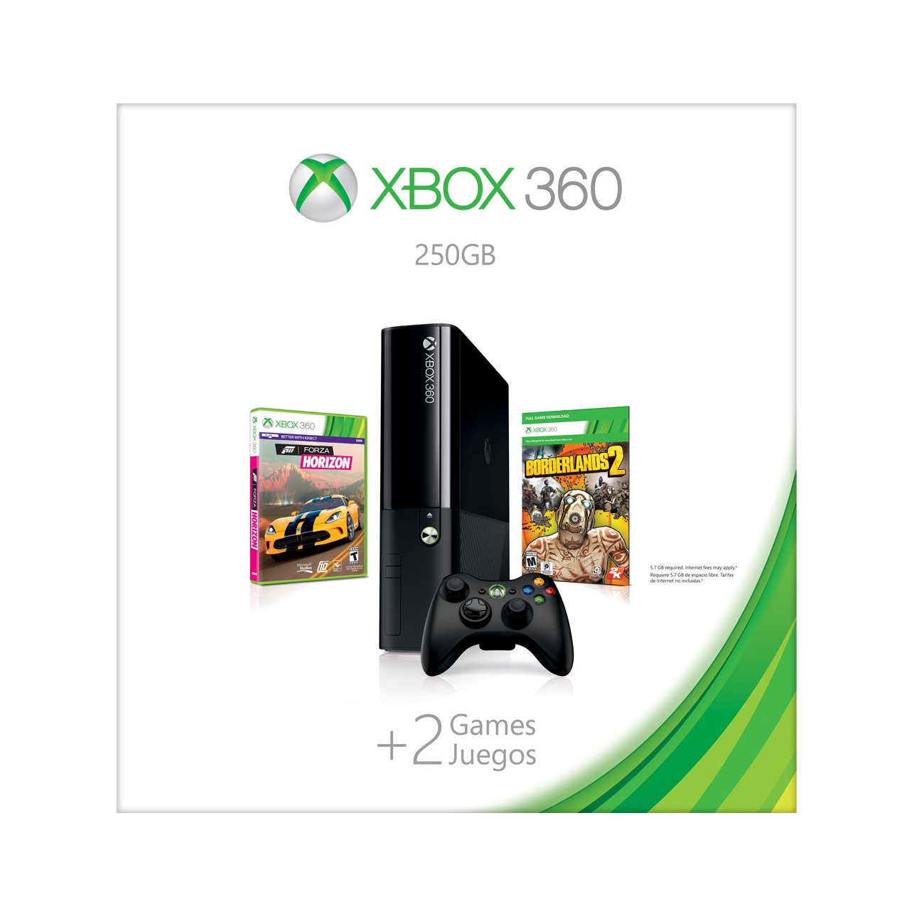 Microsoft N2V-00064 Xbox 360 E 250GB Bundle