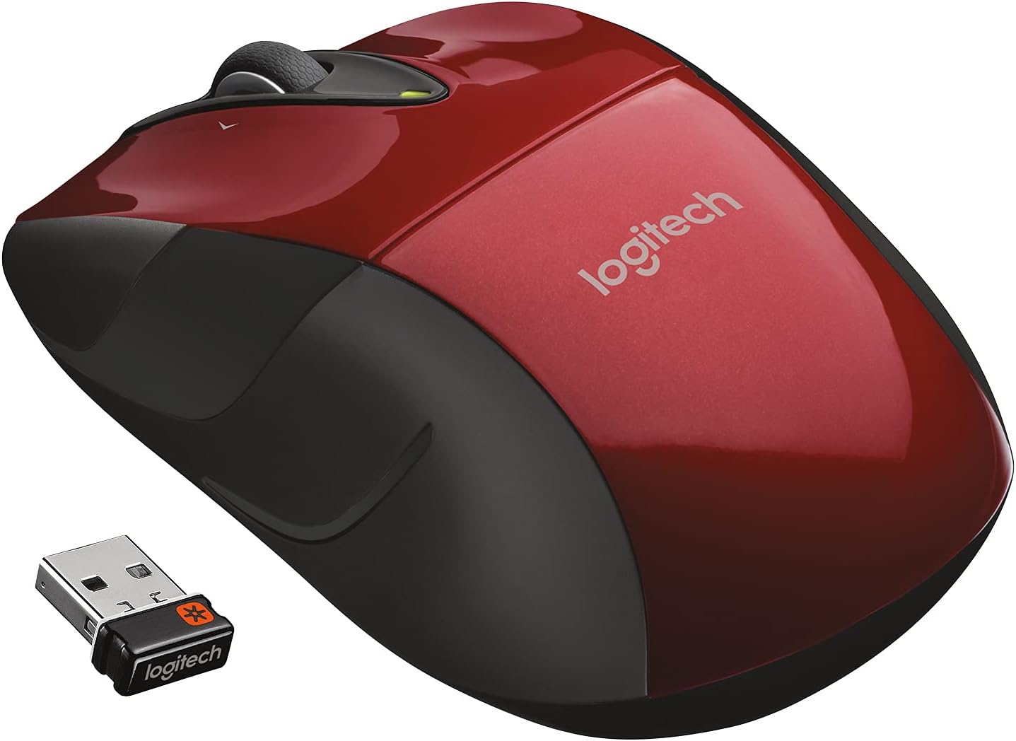 Logitech M525 Red/Black Wireless Computer Mouse