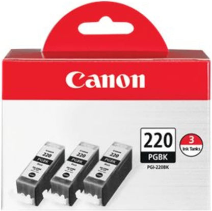 Canon CNMPGI220BK3PK PGI-220 Black Ink Cartridge Triple Pack