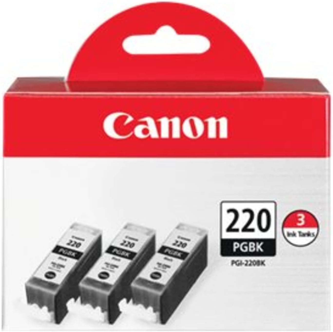 Canon CNMPGI220BK3PK PGI-220 Black Ink Cartridge Triple Pack