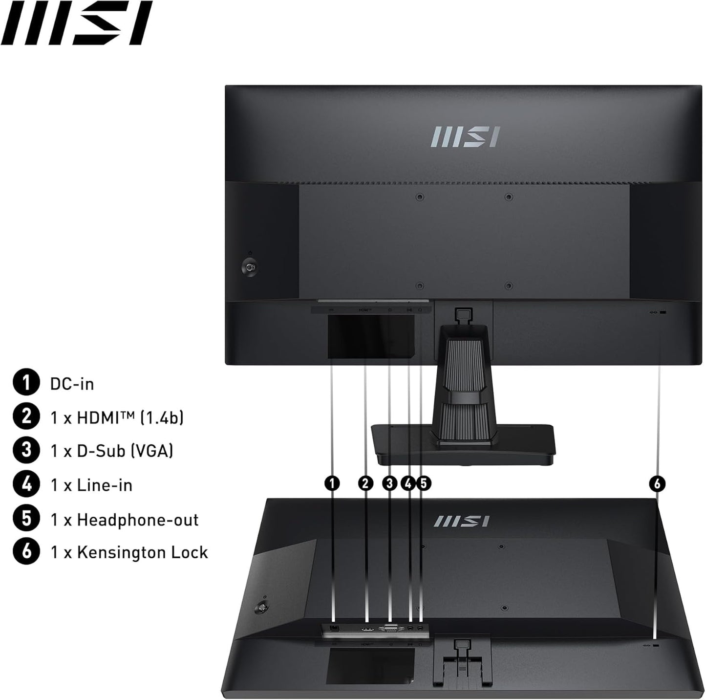 MSI Pro MP251 24.5-inch 100Hz FHD Computer Monitor