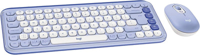 Logitech 920-013043 POP ICON Combo Bluetooth Keyboard & Mouse - Lilac