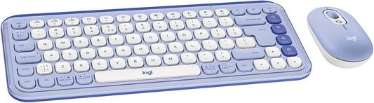 Logitech 920-013043 POP ICON Combo Bluetooth Keyboard & Mouse - Lilac