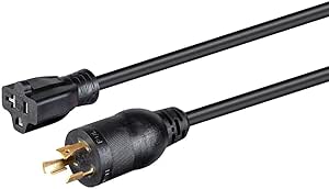 Monoprice 135062 Heavy Duty 2ft Locking Extension Cord