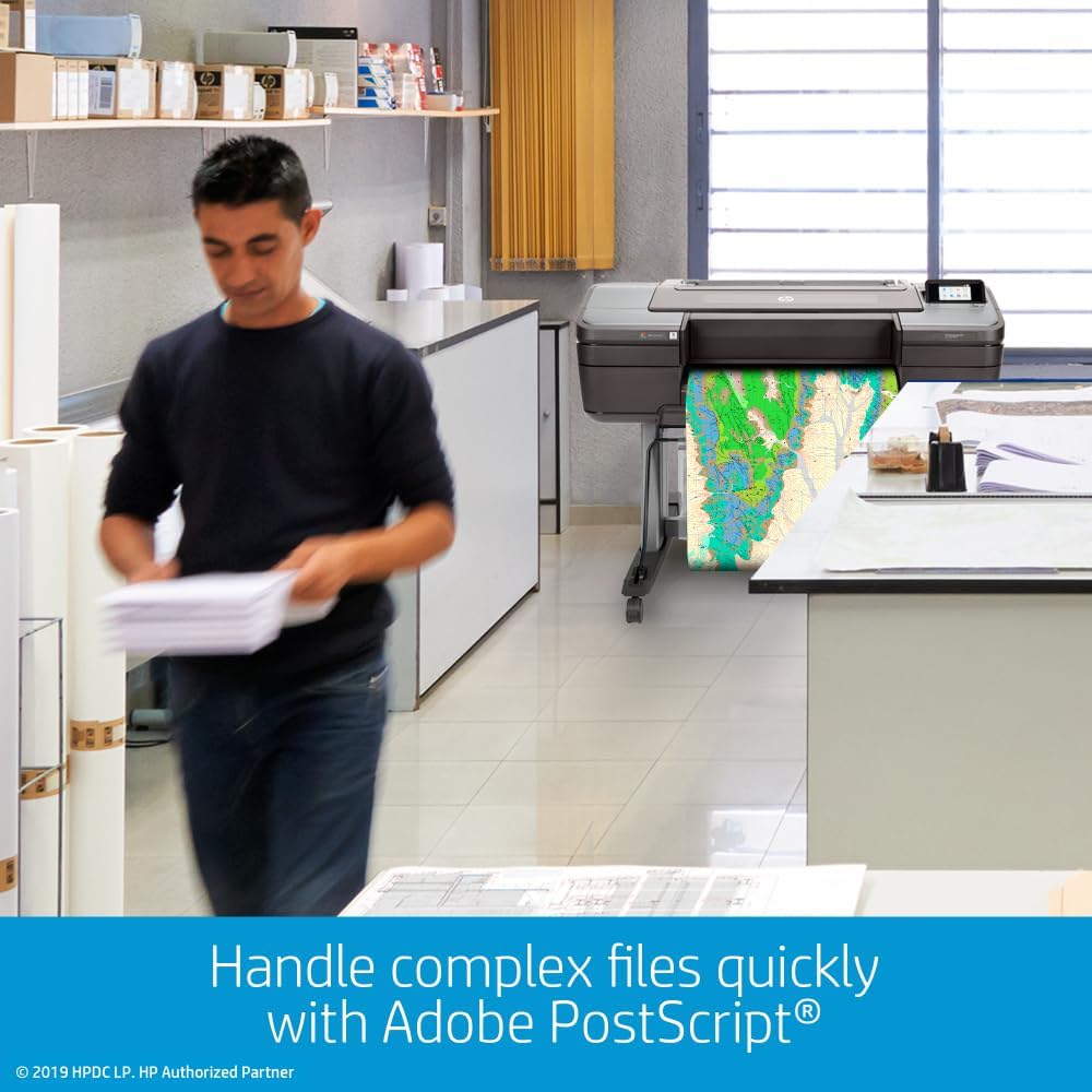 HP W3Z71A#B1K DesignJet Z9+ 24" Postscript Photo Printer